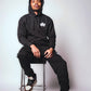 Black Hoodie and Joggers Set